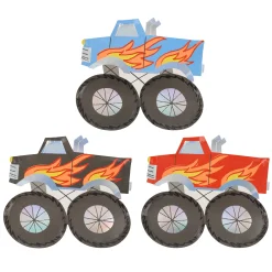 Monster Truck Plates, Set of 8