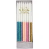 Multicolor Dipped Glitter Candles