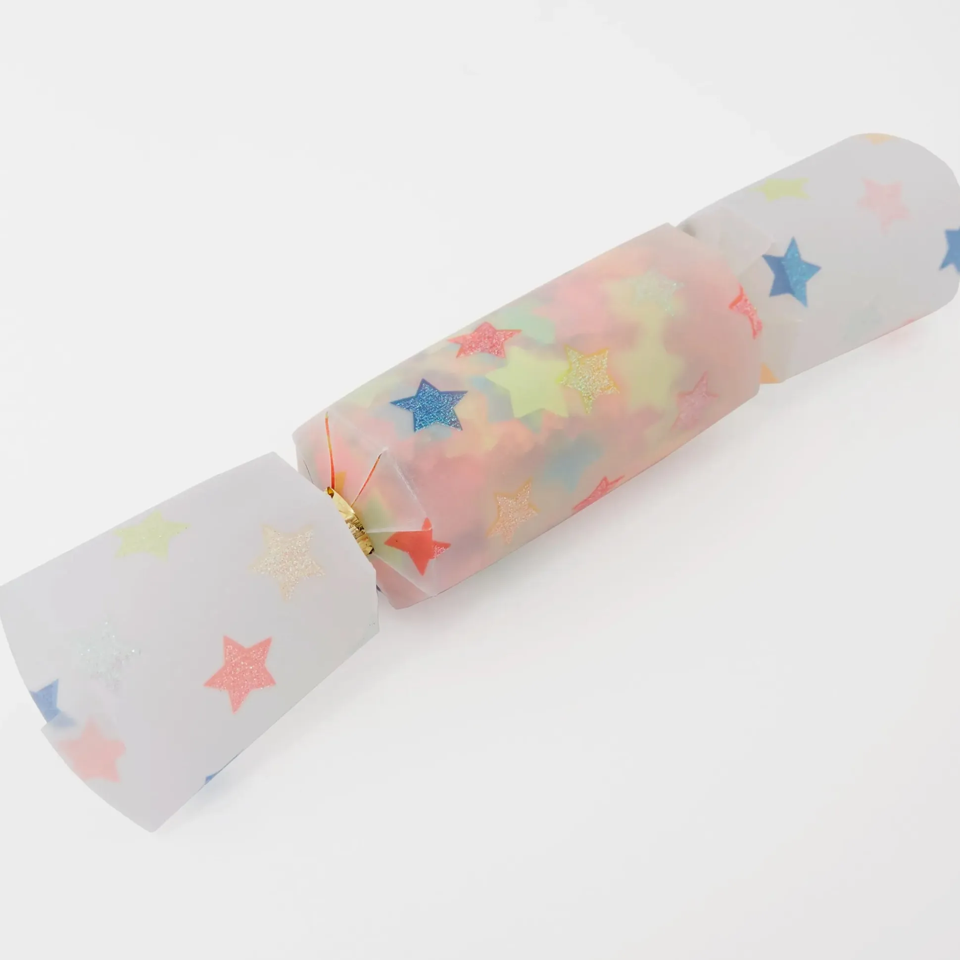 Multicolor Star Confetti Small Crackers, Pack of 6