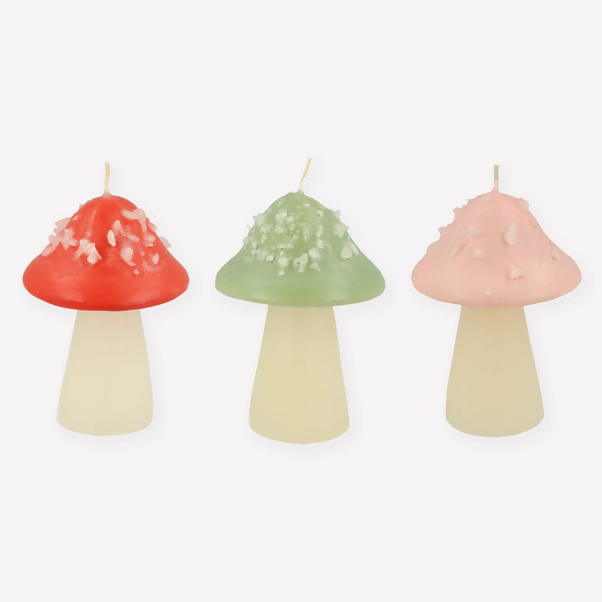 Mushroom Candles, Pack of 3