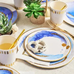 Ocean Watercolor Large Plates, 10 per pack