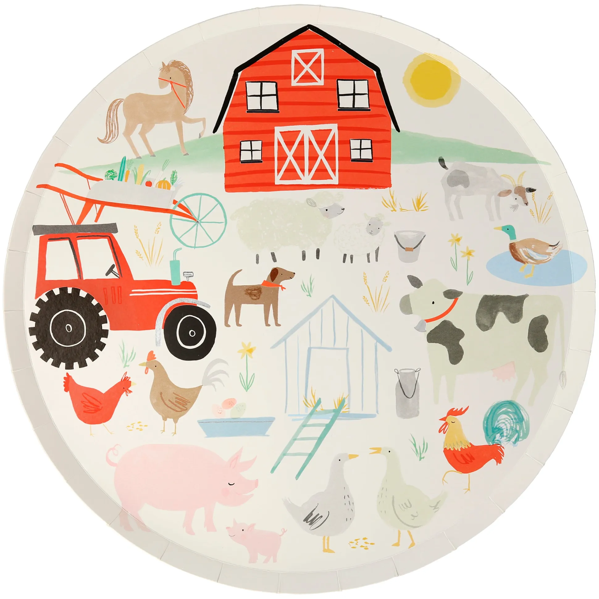 On The Farm Dinner Plates, Pack of 8