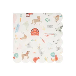 On The Farm Large Napkins, Pack of 20