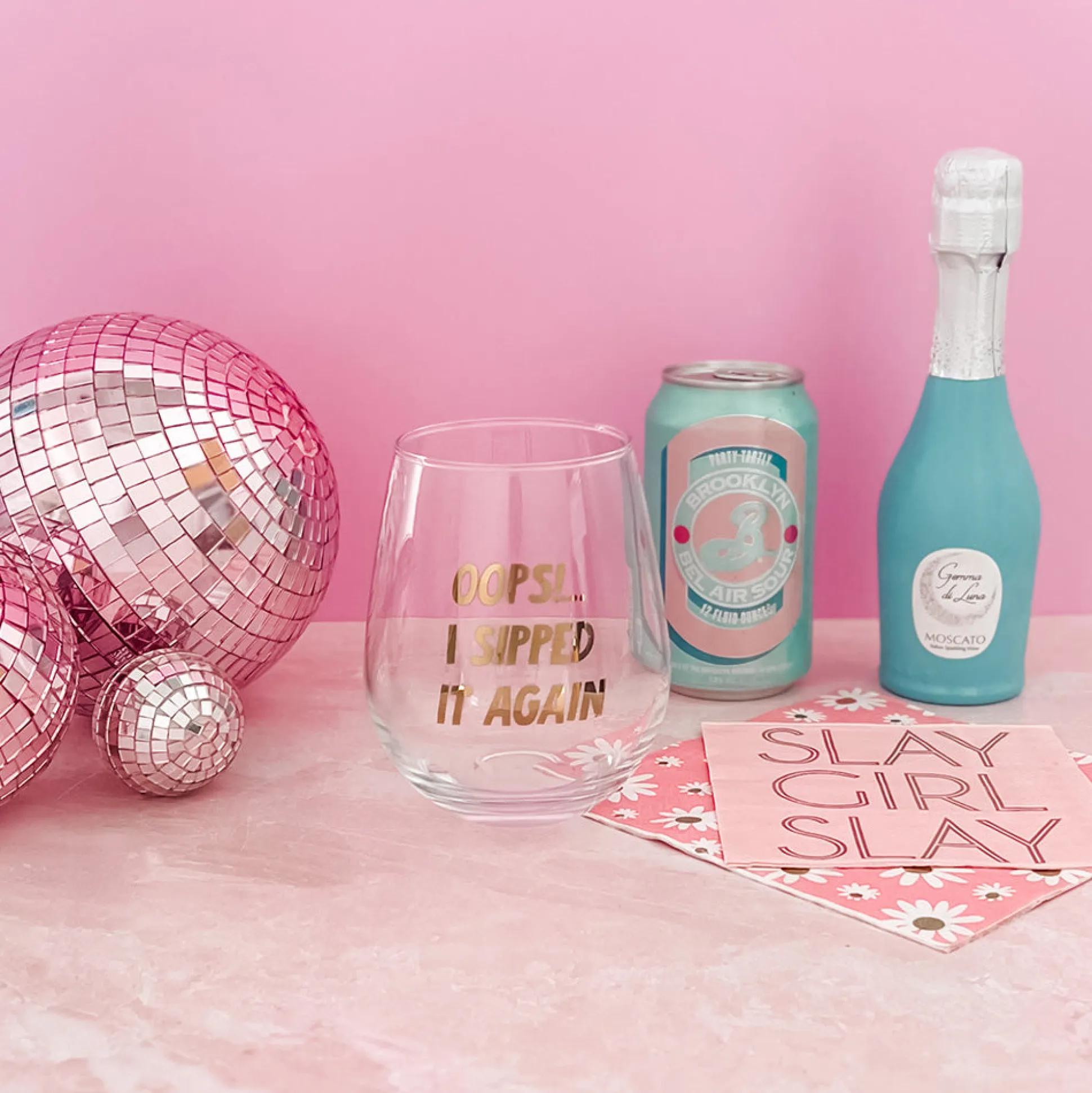Oops!...I Sipped It Again Witty Wine Glass