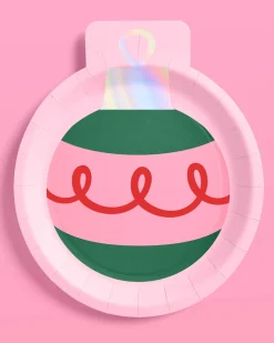 Ornament Plates - 24 paper plates