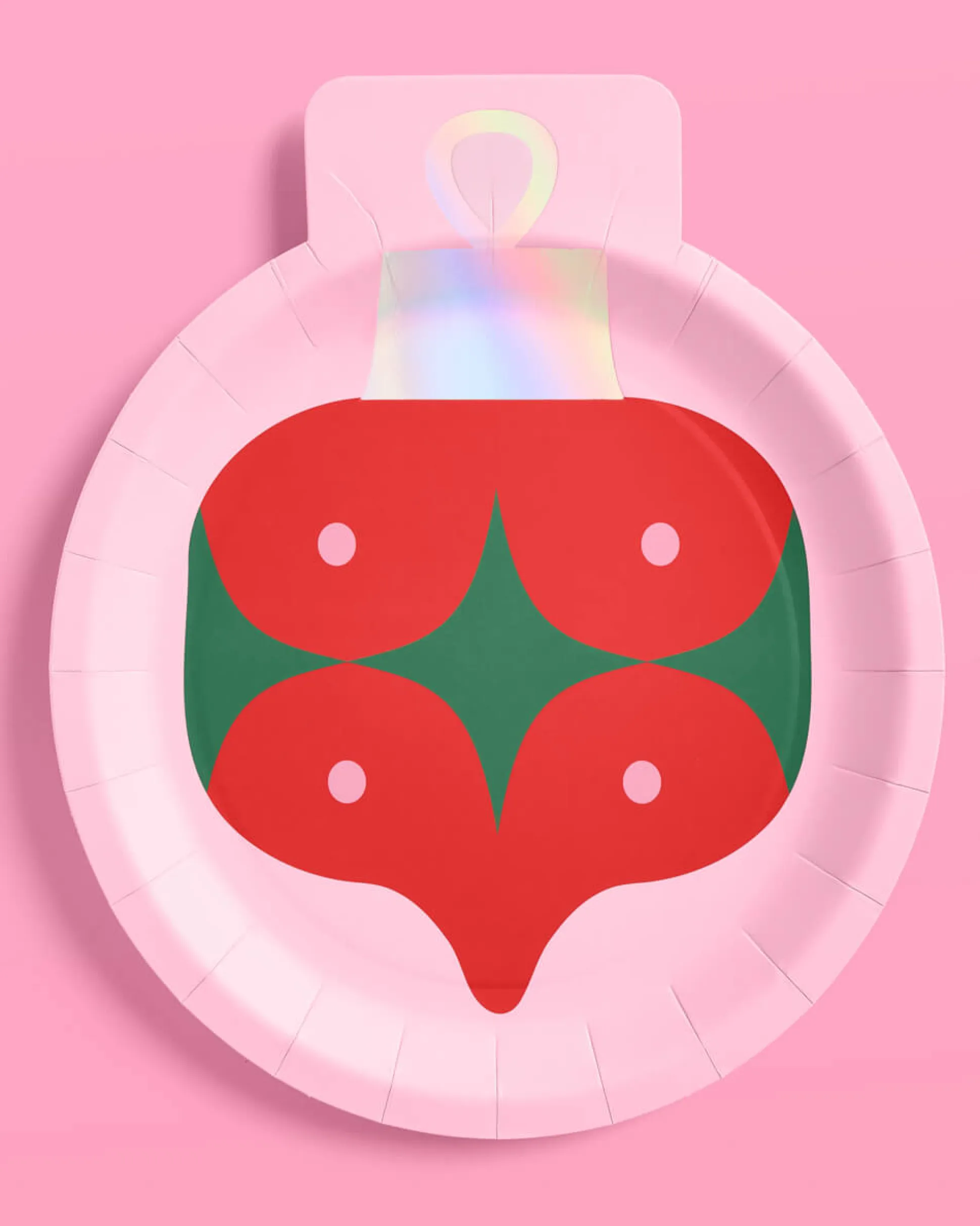 Ornament Plates - 24 paper plates
