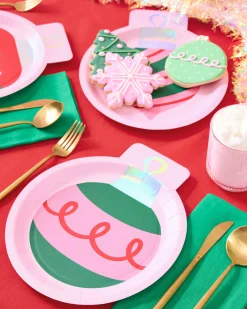 Ornament Plates - 24 paper plates