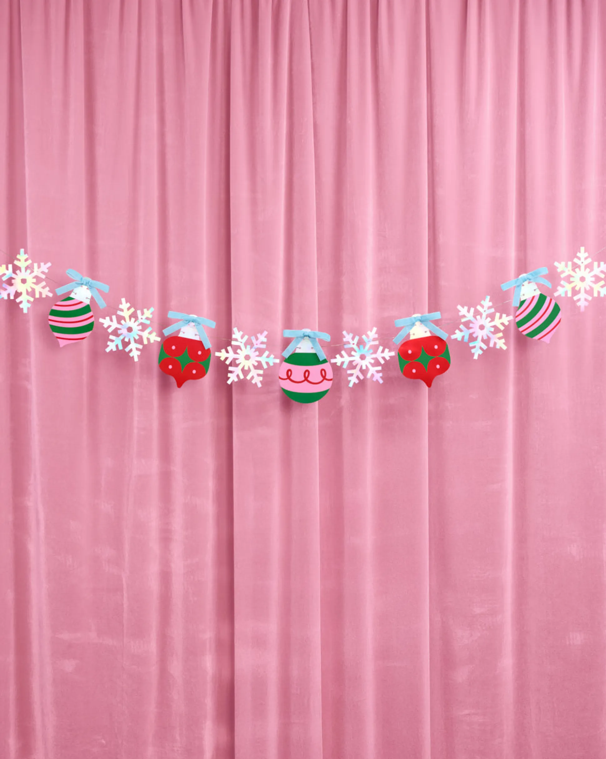 Ornament Snowflake Banner - iridescent foil banner