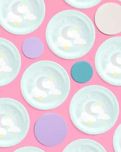 Over the Moon Plates - 25 paper plates