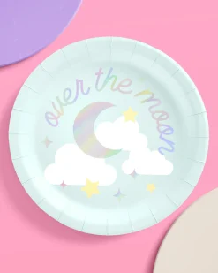 Over the Moon Plates - 25 paper plates