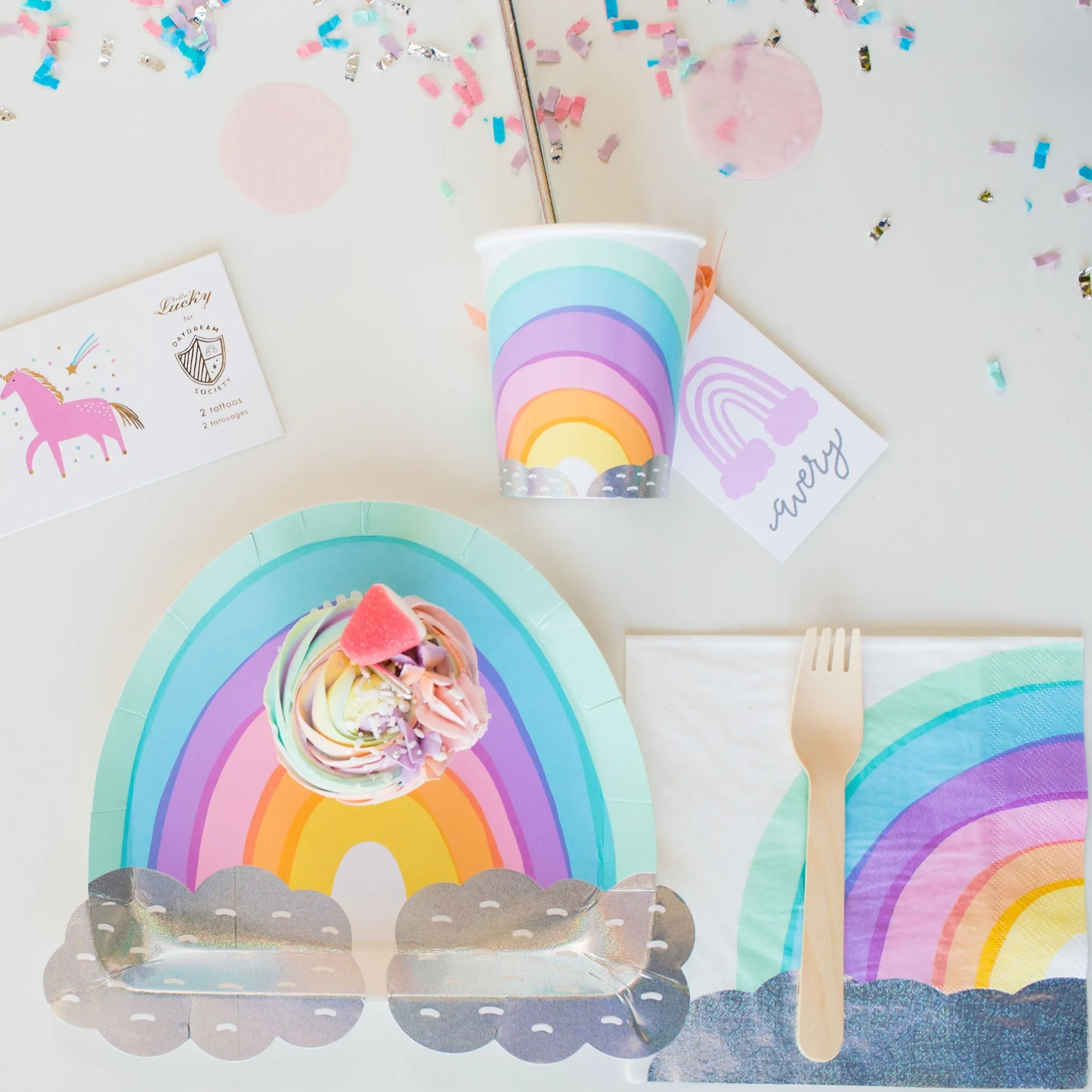 Over the Rainbow Large Napkins, Pack of 16