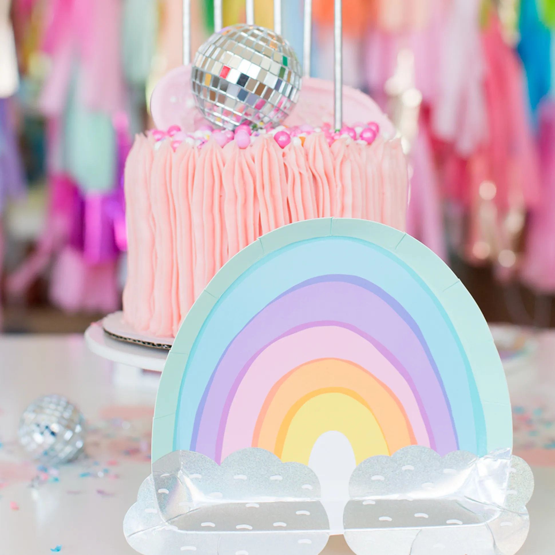 Over the Rainbow Large Plates, Pack of 8
