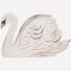 Painted Swan Plates, Pack of 8