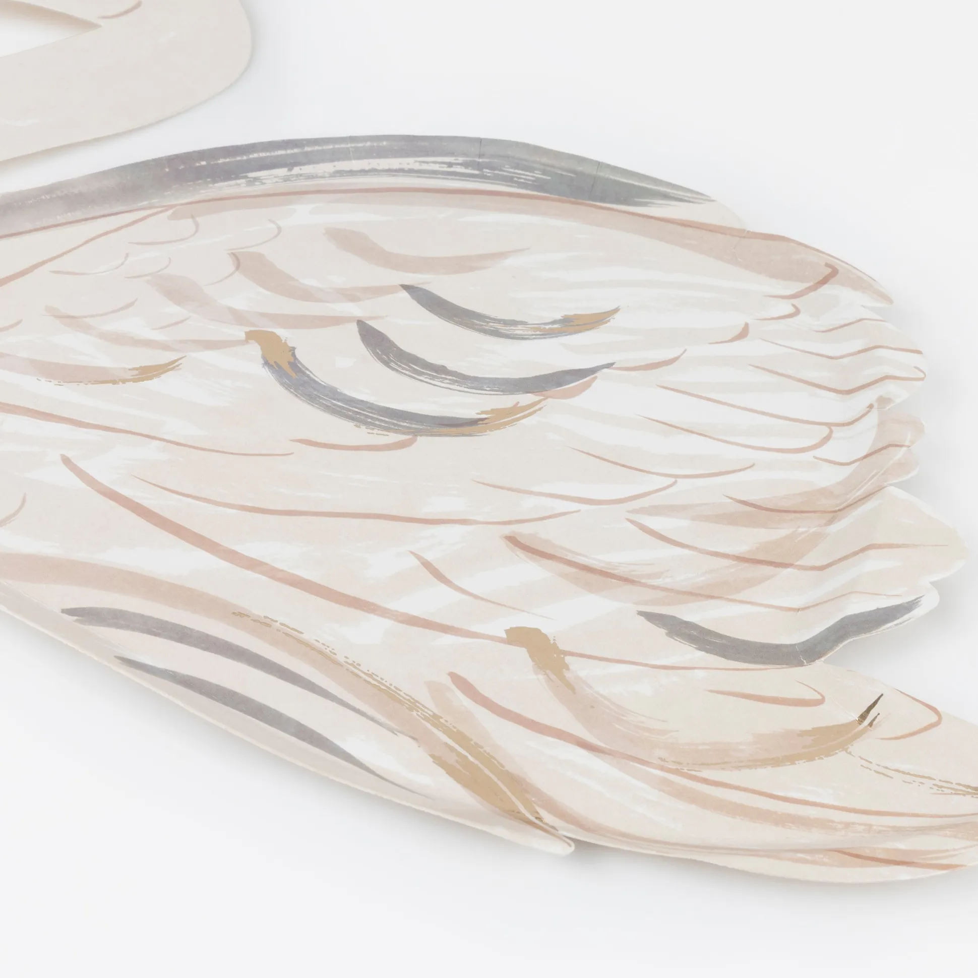 Painted Swan Plates, Pack of 8