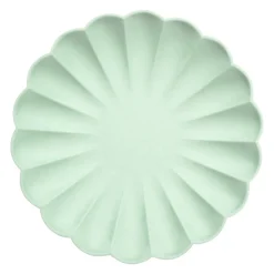 Pale Mint Simply Compostable Large Plates, Pack of 8