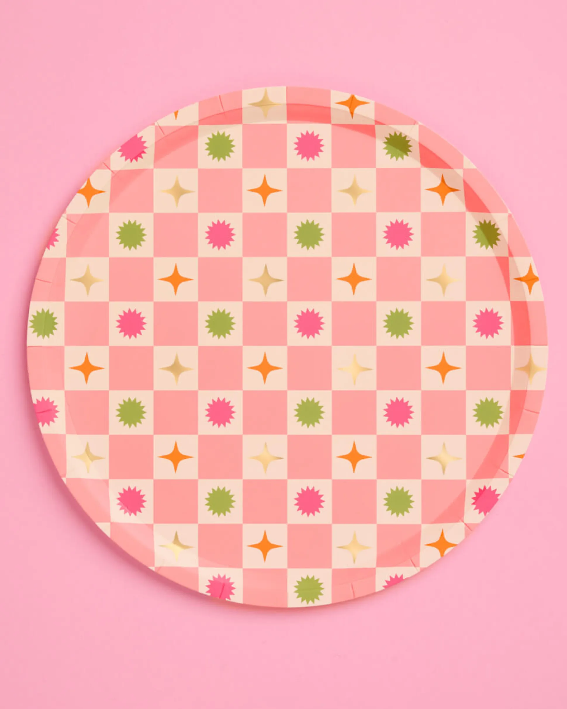 Palm Royale Plates - 32 paper plates, 2 sizes
