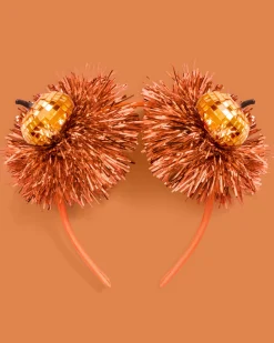 Party Pumpkin Headband - disco + fringe headband