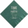 Party Unicorn Custom Napkin, Silver Foil