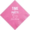 Party Unicorn Custom Napkin, White Foil