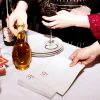 Pasta Party 'Cin Cin' Napkin, Fuchsia Foil