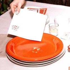 Pasta Party 'Cin Cin' Napkin, Silver Foil