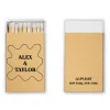 Pasta Party Custom Matchboxes, Black Foil