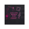 Pasta Party Hand-Drawn Napkin, Fuchsia Foil