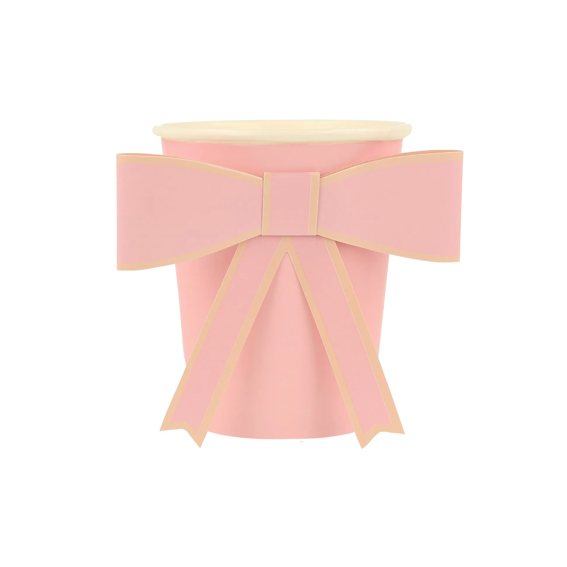 Pastel Bow Cups, Pack of 8
