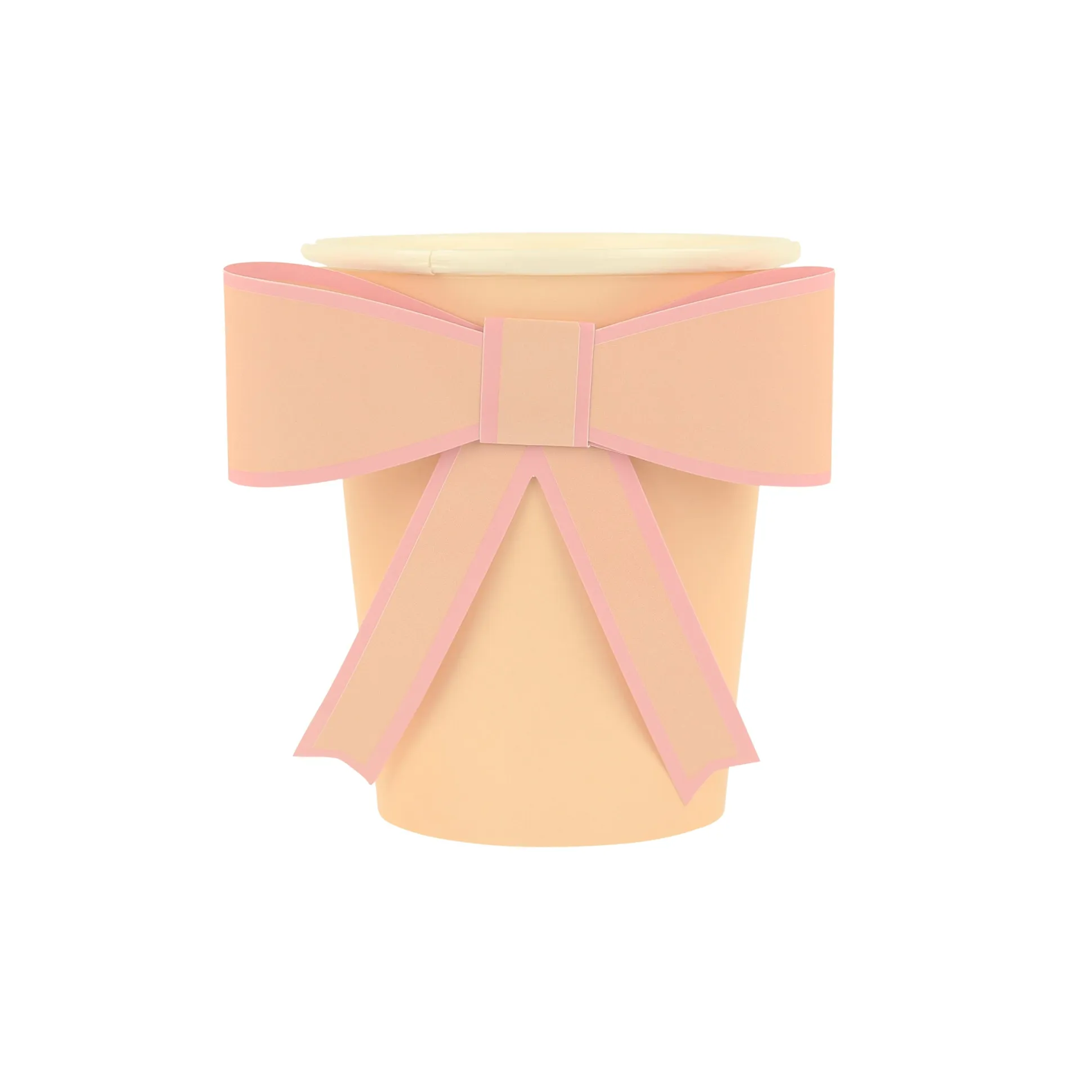 Pastel Bow Cups, Pack of 8