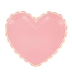 Pastel Heart Large Plates, Pack of 8