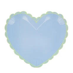 Pastel Heart Large Plates, Pack of 8