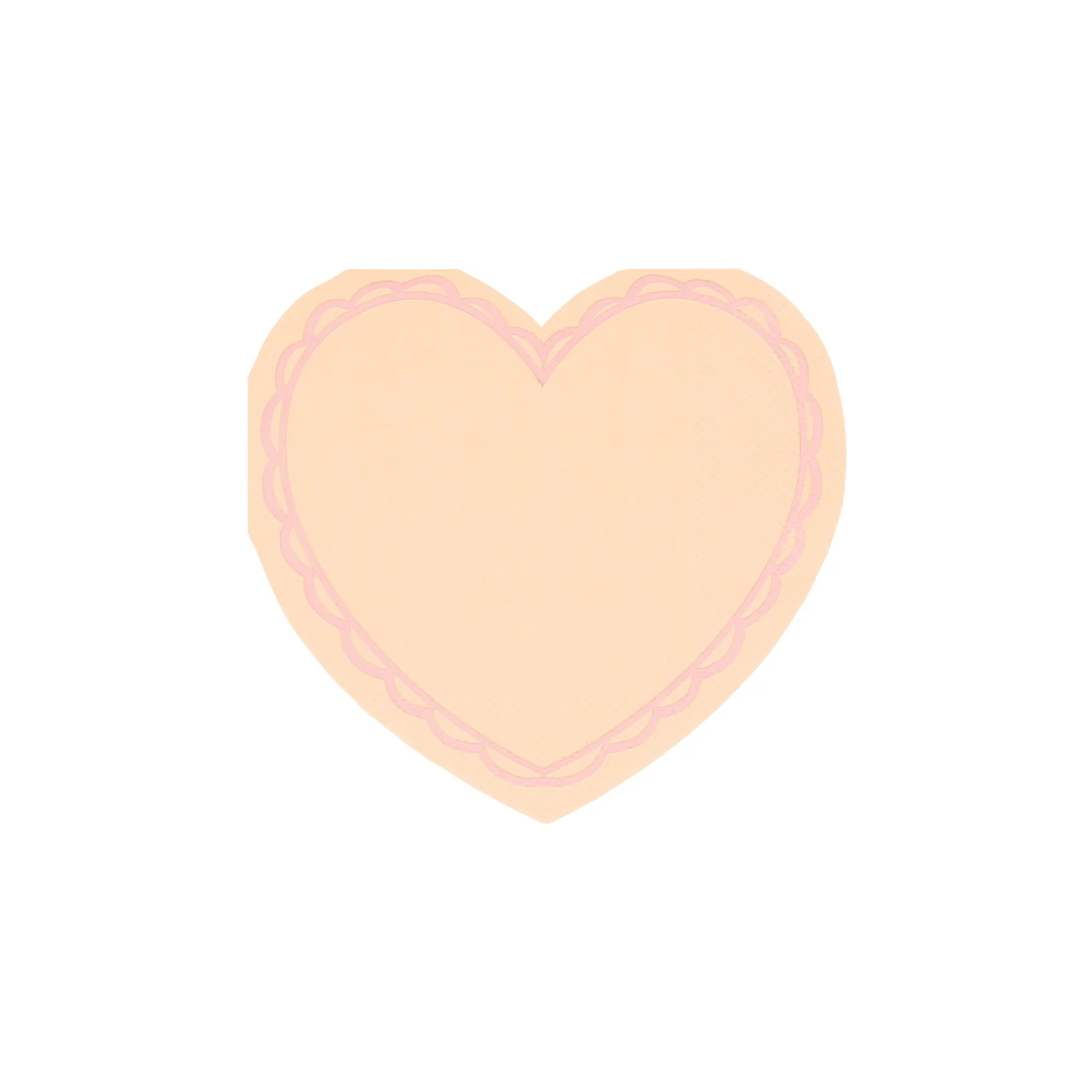Pastel Heart Small Napkins, Pack of 16