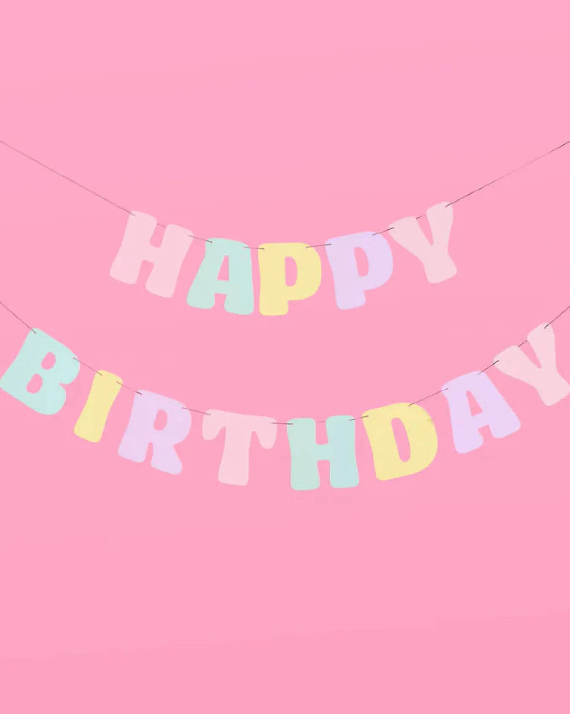 Pastel Party Banner - Matte Pastel Banner
