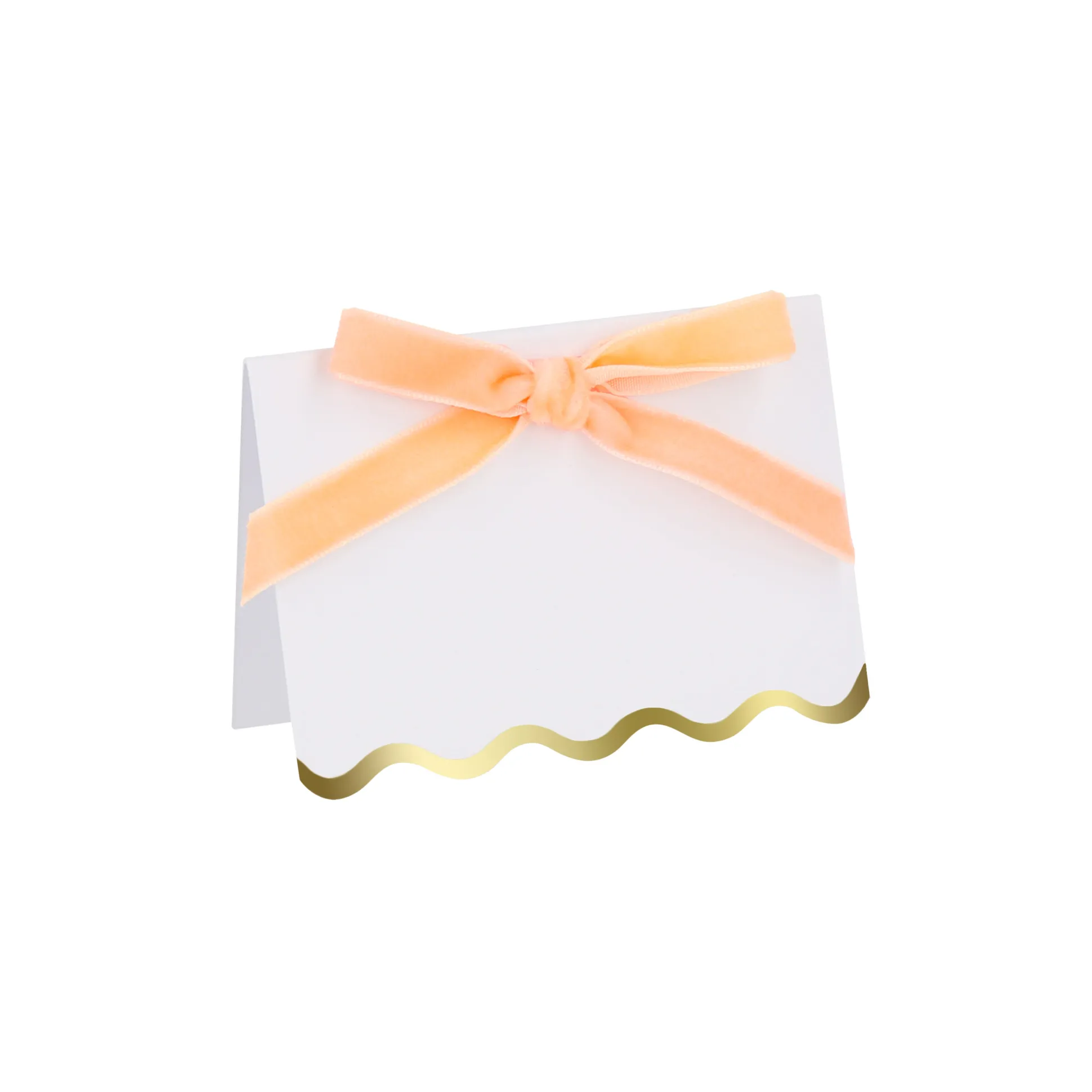 Pastel Velvet Bow Placecards, Pack of 6