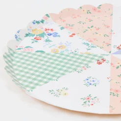 Patchwork Dinner Plates (x 8)