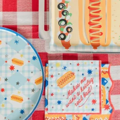 Patriotic Hot Dog Cocktail Napkins, Pack of 20
