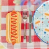 Patriotic Hot Dog Die-Cut Guest Napkins, Pack of 16