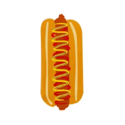 Patriotic Hot Dog Die-Cut Guest Napkins, Pack of 16