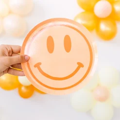 Peace & Love Smile Dessert Plates, Pack of 8