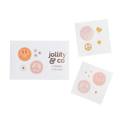 Peace & Love Temporary Tattoos, Pack of 2