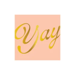 Peach Yay Cocktail Napkin, Pack of 40