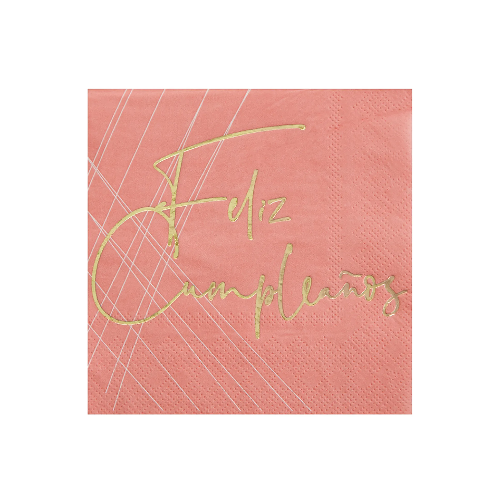 Pink Feliz Cumpleaño Cocktail Napkins, Pack of 20