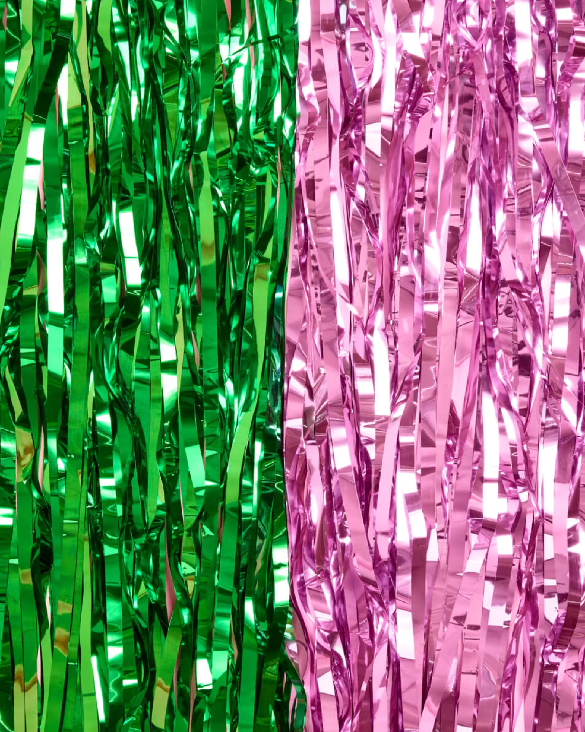 Pink & Green Curtain