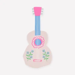 Pink Guitar Shaped Napkins (x 16)