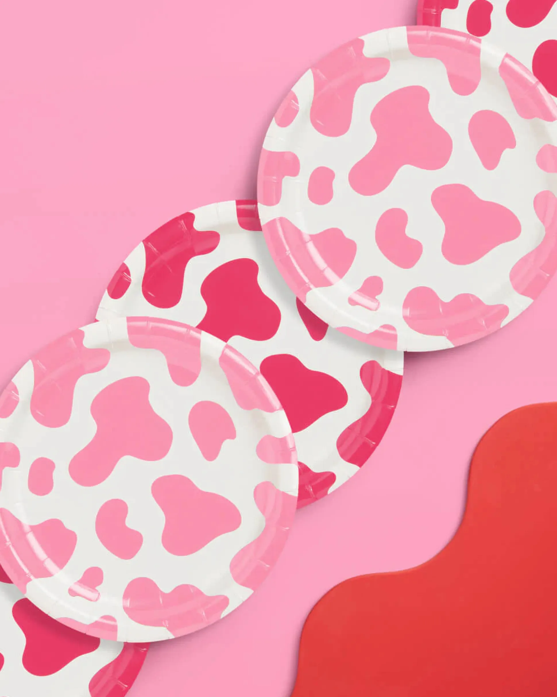 Pink Hoedown Plates, Pack of 24