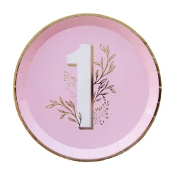 Pink Onederland Dinner Plates, Pack of 8
