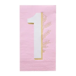 Pink Onederland Guest Napkins, Pack of 16