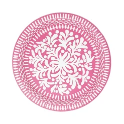 Pink Paper Plates, Set of 8