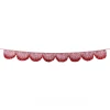 Pink Tinsel Scallop Garland
