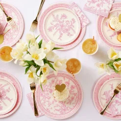 Pink Toile Cocktail Napkins, 25 per pack